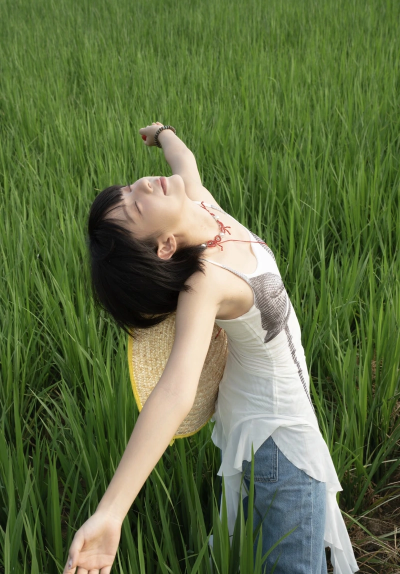 Calm nature feel with pure beauty village girls dp