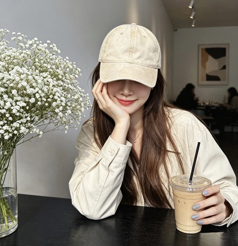 Cap girl dp image chill street style with trendy cap vibe