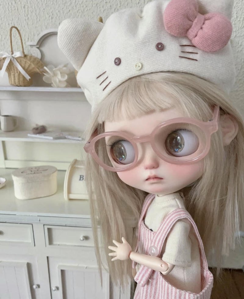 Cartoon style girls doll dp colorful playful mood