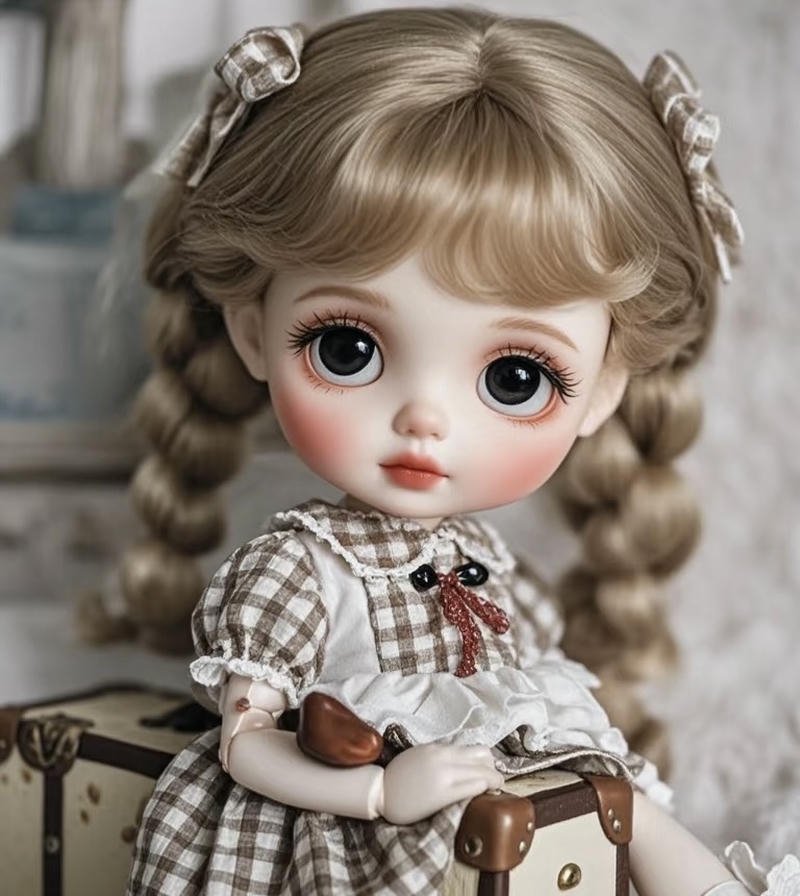 Cute selfie girls doll dp soft innocent vibe