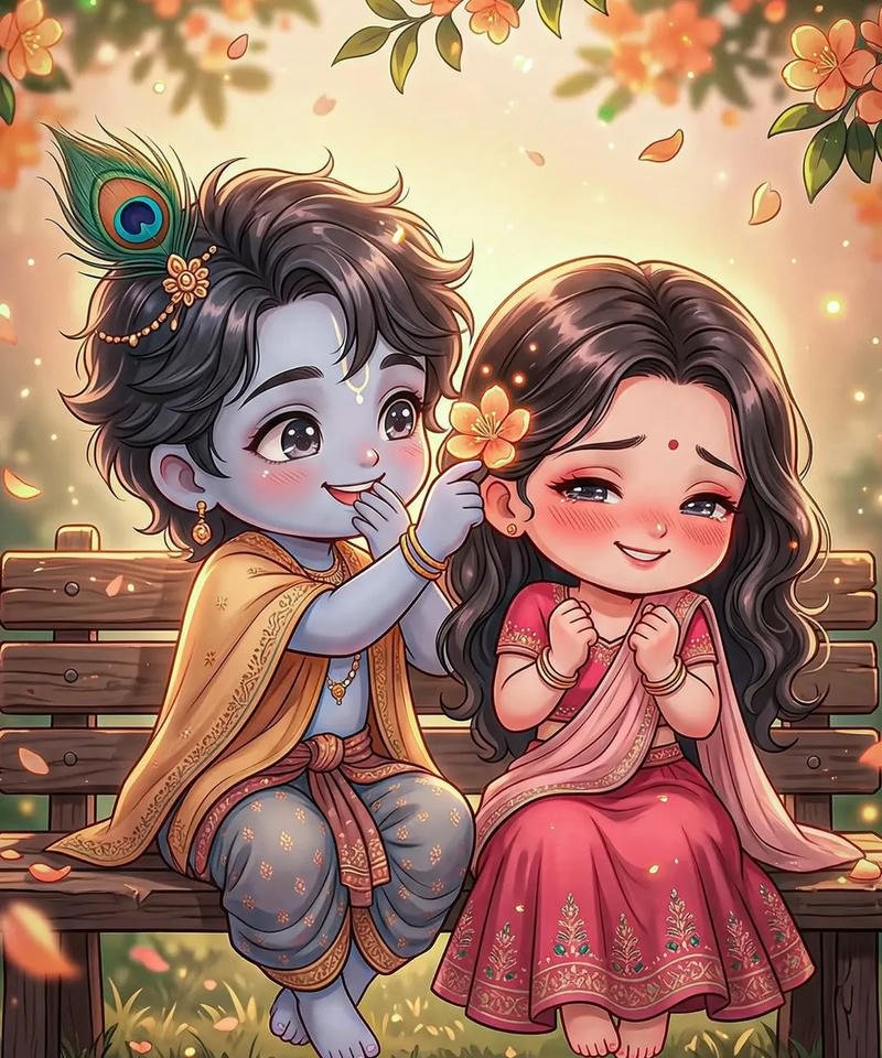 Flute melody inspired anime aesthetic profile ideas radha krishna anime dp