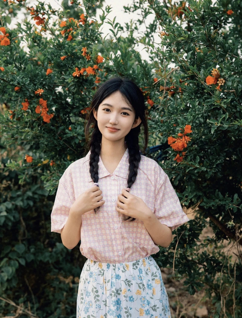 Fresh green fields village girls dp with calm peaceful mood