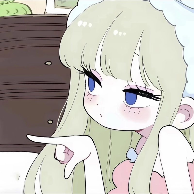 Green hair anime girl dp for instagram profile inspiration