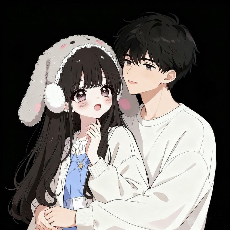 Hug profile couple dp anime for instagram emotional vibe