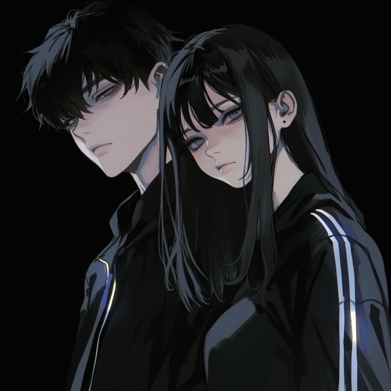 Instagram couple dp anime with romantic pastel anime theme