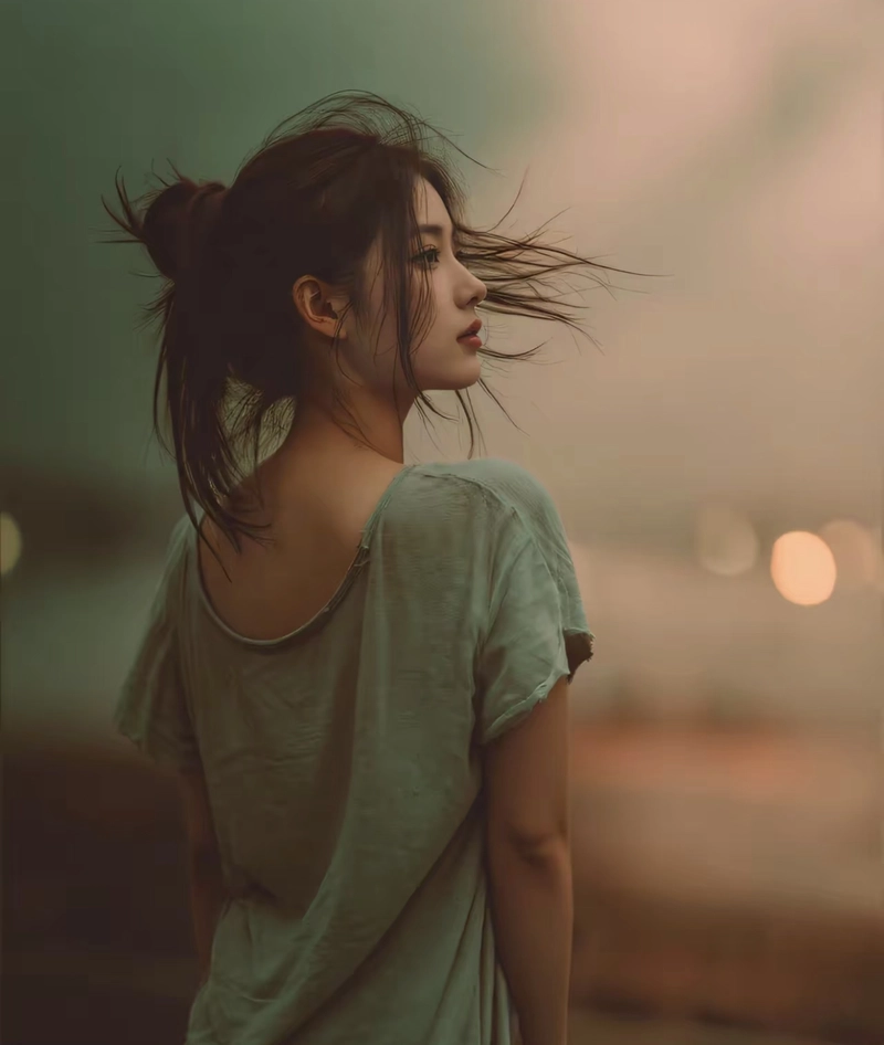 Mood off dp girl pic empty stare with sad aesthetic look