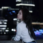 Night mood silent girl dp lonely calm vibe
