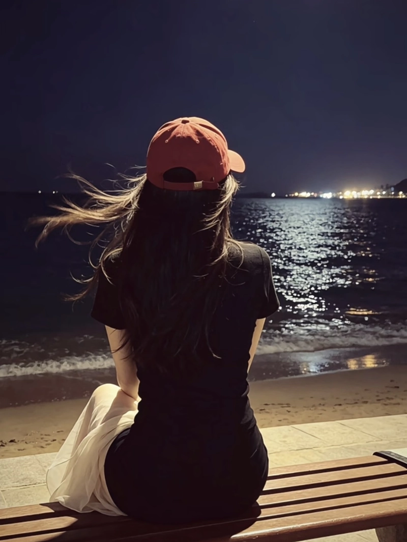 Peaceful solo single dp for girl calm mind feel