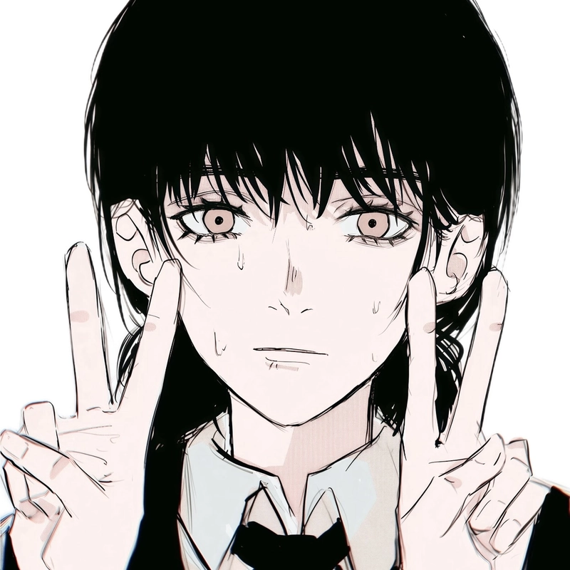 Pretty anime girl dp for instagram with glowing eyes