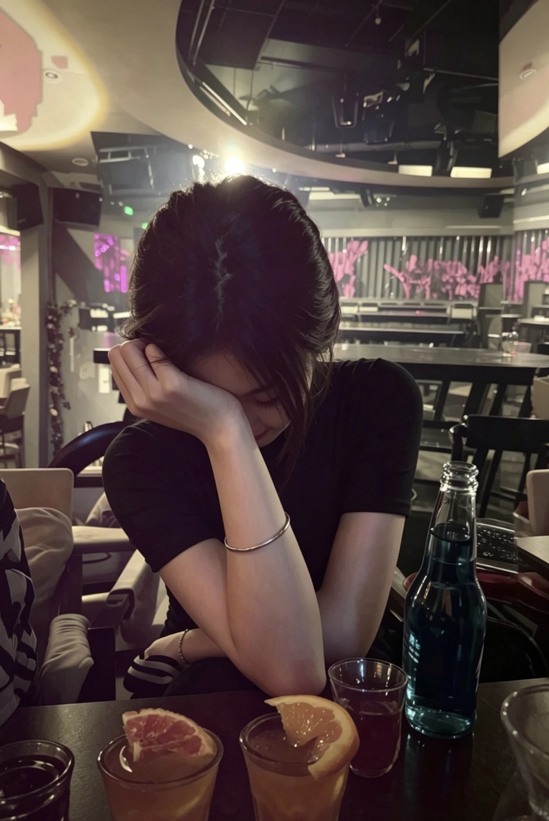Quiet lonely mood with deep feel mood off dp girl pic