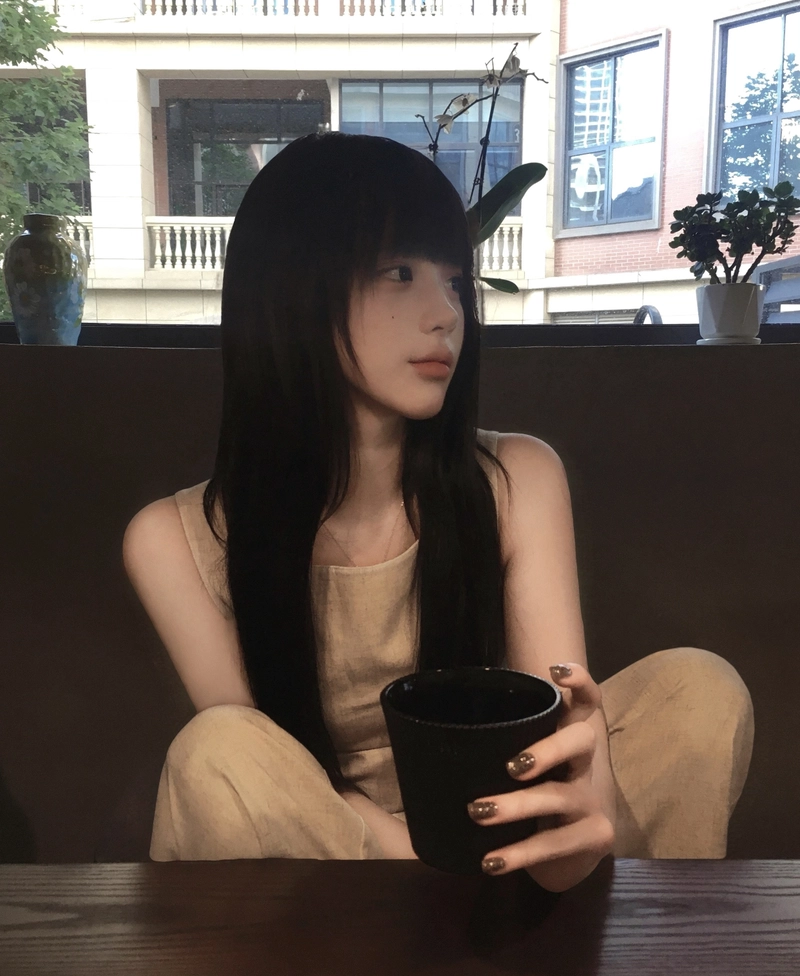 Silent girl dp dark shadow mysterious calm look