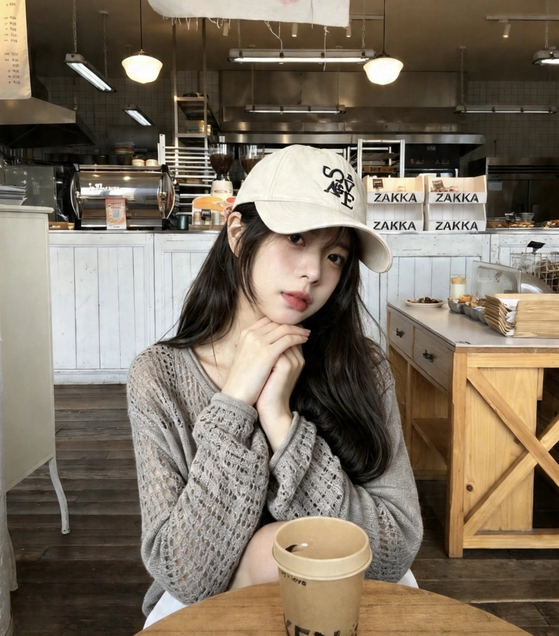 Simple cap style stylish cap girl dp clean cool look