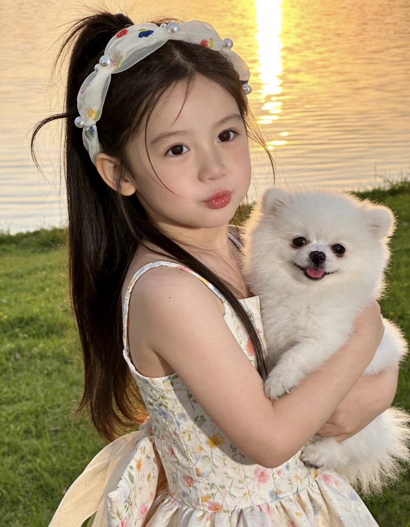 Soft cheeks baby girl dp pic adorable look