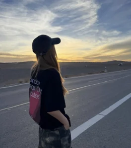Soft glam vibe with stylish cap cap girl dp image