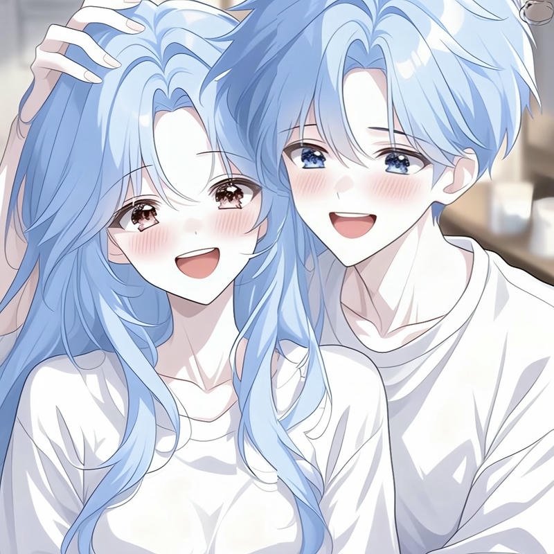 Soft profile couple dp anime for instagram pastel aesthetic