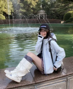 Sporty cap outfit stylish cap girl dp casual trendy look