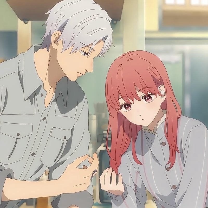 Stylish romantic anime profile icons for couples couple dp anime