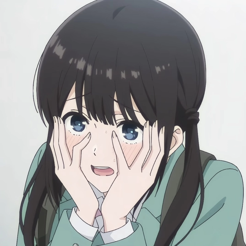 Trendy anime girl dp for instagram with neon lights