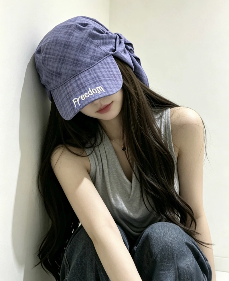 Urban fashion cap stylish cap girl dp bold confident attitude