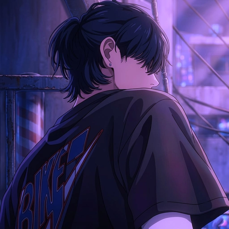 Stylish dark theme with Anime Boy Sigma DP