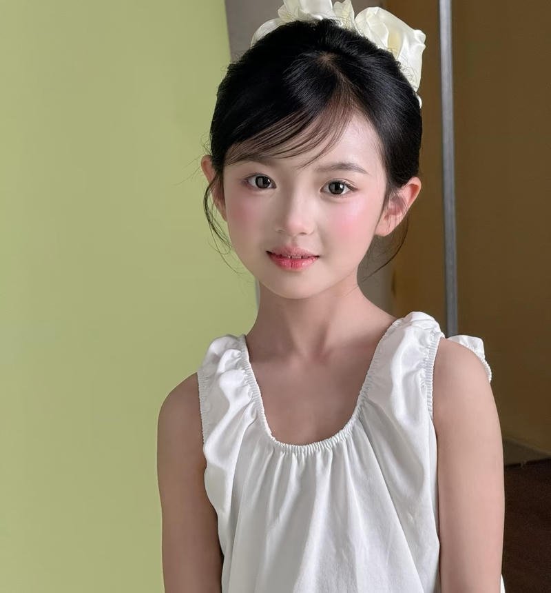 Tiny glow vibe small girl dp with dreamy atmosphere