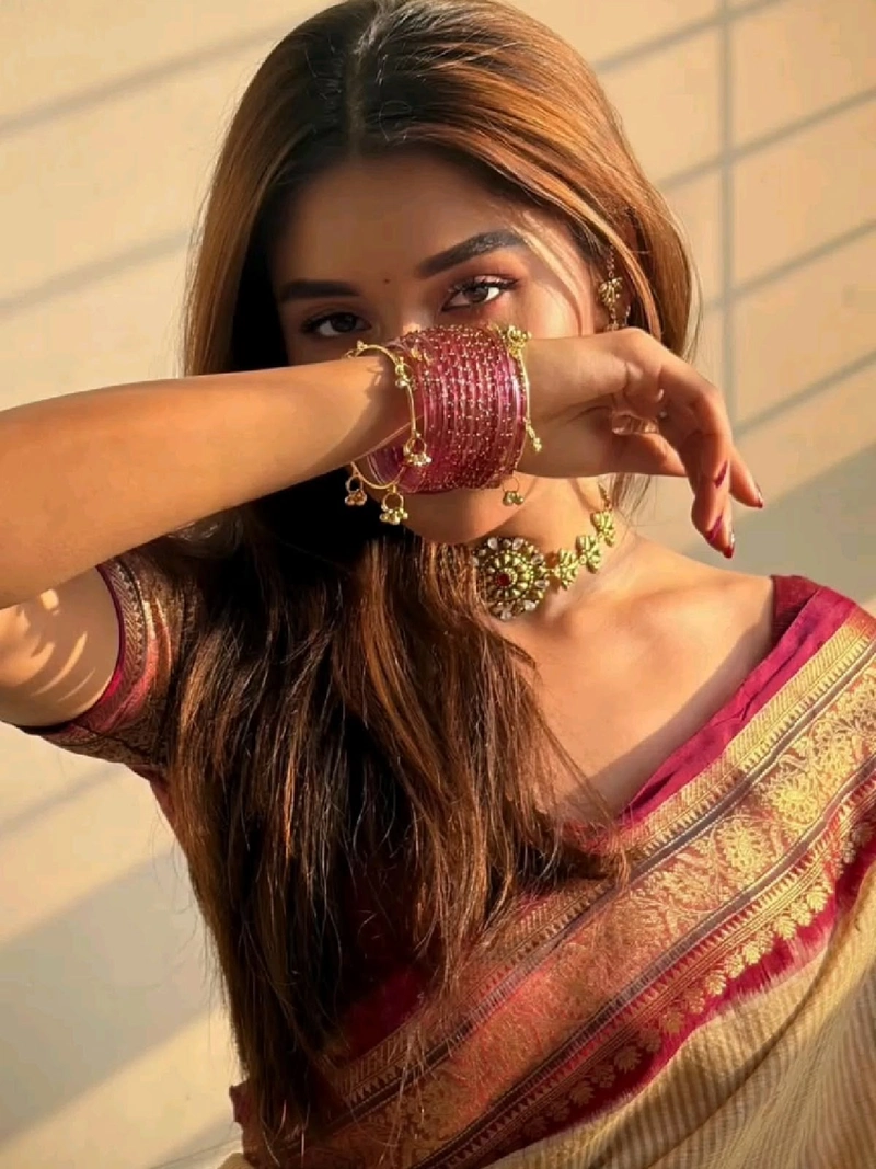 beautiful traditional styling in rajput dp for girl