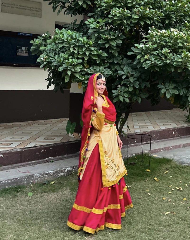 bright festive elegance reflected in punjabi girl pic for dp