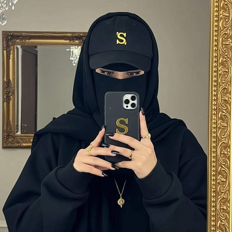 burkha girl dp with aesthetic background and pose