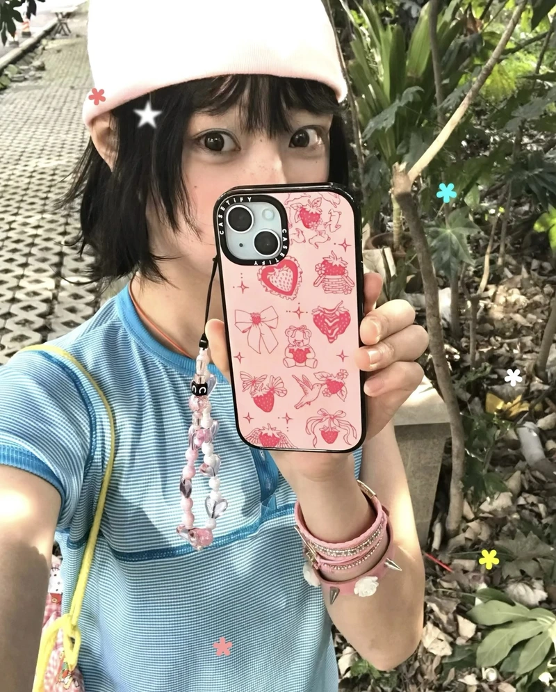 elegant social media aesthetics with iphone girl dp