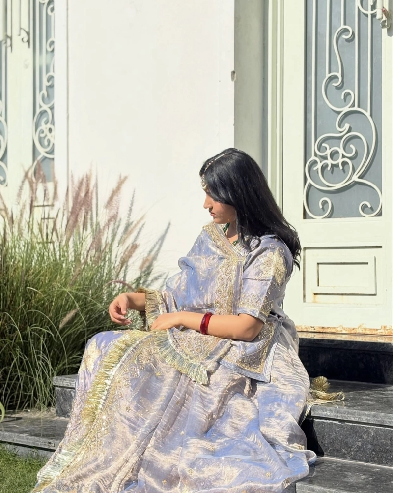 graceful ethnic elegance in rajput dp for girl