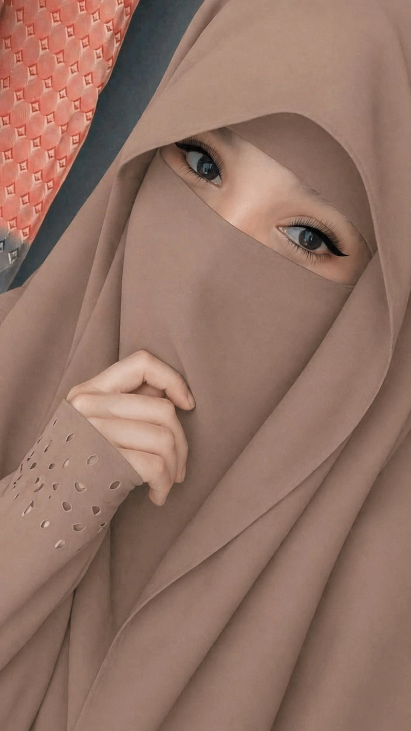 lovely fashion portrait featuring burkha girl dp beauty