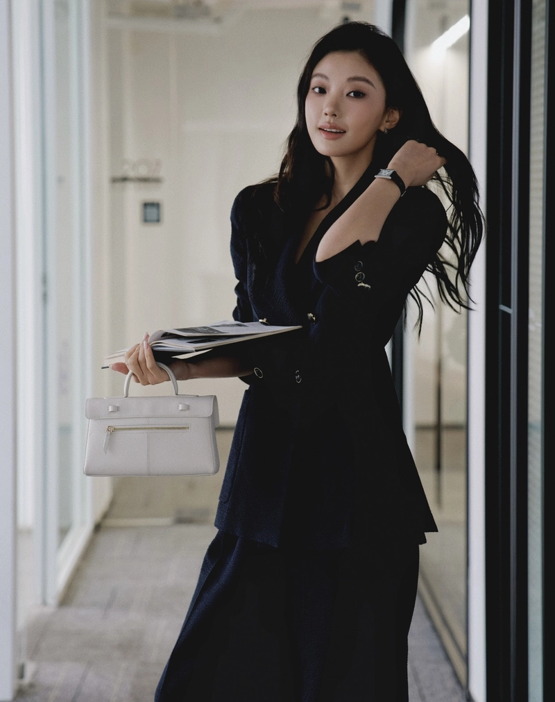 luxury fashion moments captured in suit girl dp
