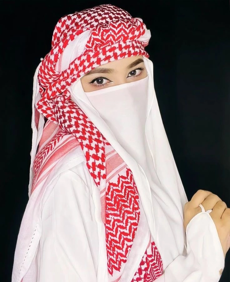 minimalist yet stylish burkha girl dp for socials