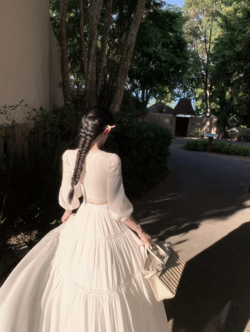 stunning mountain scenery with back pic of girl for dp
