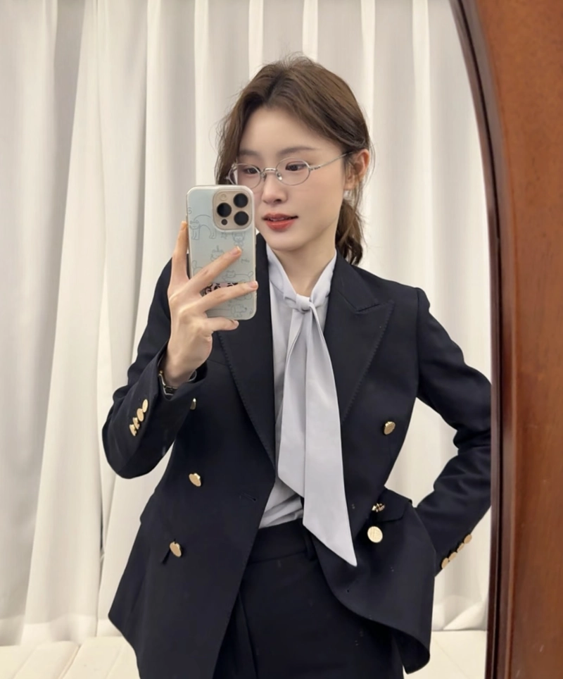 stylish formal wear featured in a suit dp girl